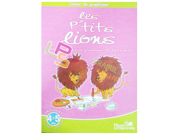 Les p'tits lions 4/5ans premiers pas en graphisme et lecture maternelle moyenne section (HATIER) - Image produit