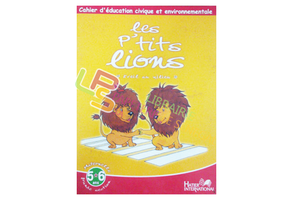 Les p'tits lions 5/6ans éveil au milieu maternelle grande section (HATIER) - Image produit