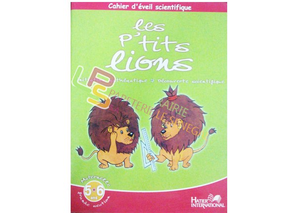 Les p'tits lions 5/6ans initiation mathématique découverte scientifique maternelle grande section (HATIER) - Image produit