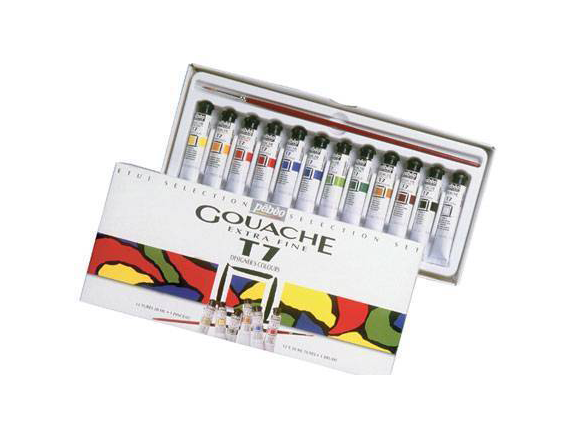 Boite de 12 Gouaches - Image produit