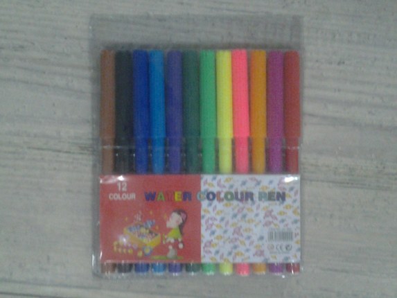Pochette de 12 feutres couleurs assorties - Coloriages