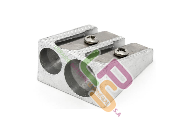Taille crayon métallique 2 trous - Crayons & taille crayon