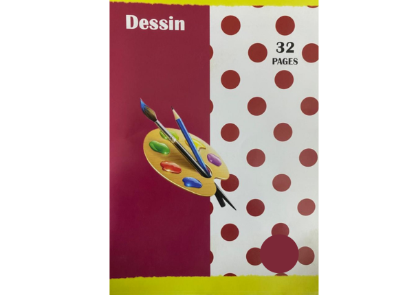 Cahier dessin 32p piqué A5 simple - Cahiers de Dessin