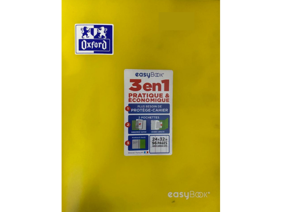Cahier 96p piqué 24x32 platique ofxord - Cahiers Plastifier